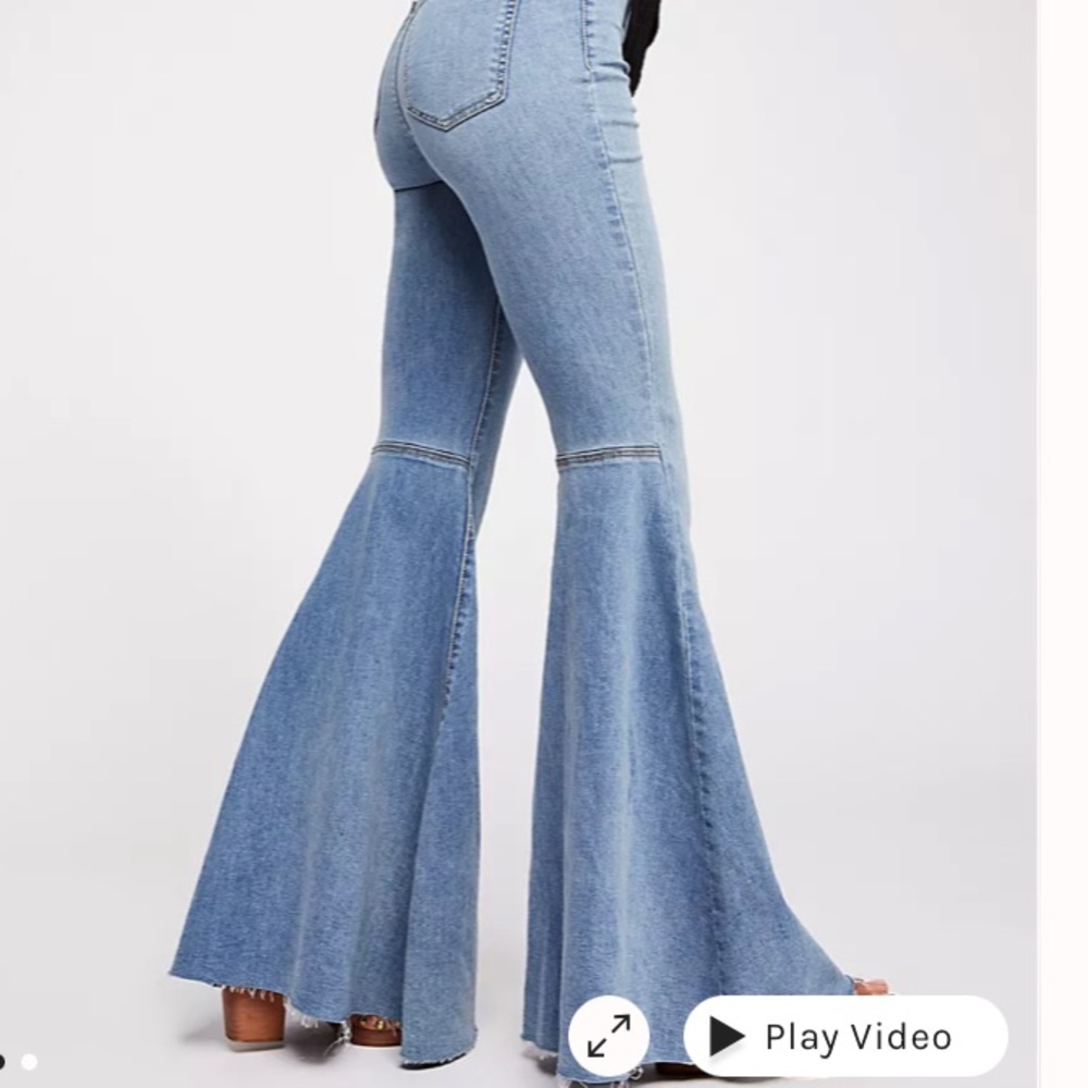 Free People Just Float on Flare Jeans